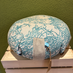 Zafu - coussin de méditation - relaxation - yoga - Corail turquoise
