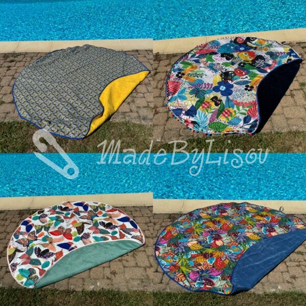 Serviette de plage - piscine ronde